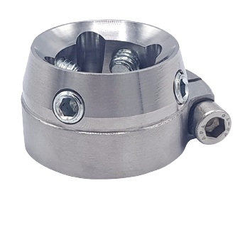 Recibidor con conector roscado