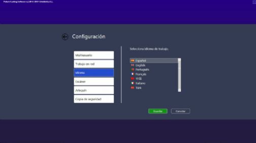 configuracin de idiomas dle software Pi.Cas.So.