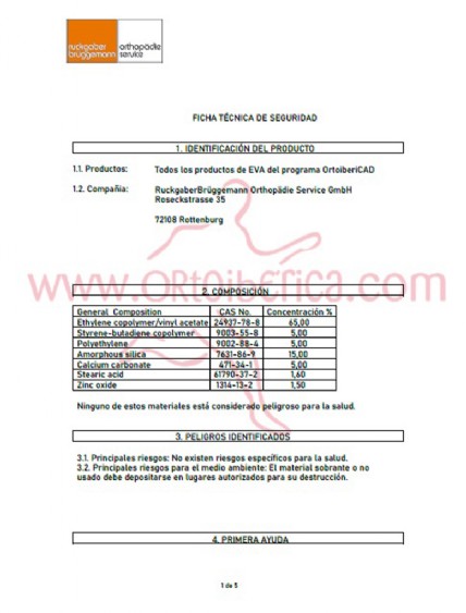 ficha tcnica de eva para fresar