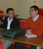 Alvaro de Pablos con Rafael Hervas